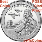 2021 Pdss Tuskegee Airmen Alabama Wwii P51 Atb Quarters Clad Proof 4. Fixed Price $19.87.