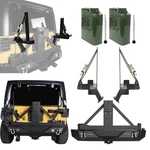 Rear Bumper W/spare Tire Carrier Jerry Can Mount Fot 1997-06 Jeep Wrangler Yj. Fixed Price $689.99.