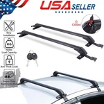 43.3"CAR Top Roof Rack Cross Bars Luggage Carrier + Lock Adjustable Window Frame. Fixed Price $66.12.