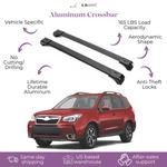 Piece Lockable Roof Rack Cross Bars Subaru Forester 2014-2024 Black. Fixed Price $134.90.