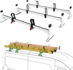 54" Van Ladder Rack Roof 2015-2024 Ford Transit 150 250 350,3 Bar,white. Fixed Price $149.99.