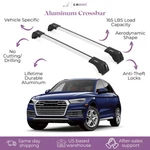 Fits Audi Q5 2018-2026 With Factory Rails 2PCS Roof Rack Cross Bars 165 Lbs. Fixed Price $139.90.