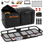 Mockins Xl Hitch Mount Cargo Carrier - 500 Lbs Capacity 25 Cf. Waterproof Bag. Fixed Price $279.99.