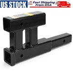 4000LB Dual Hitch Extension 2" Receiver Tow Trailer Haul Bike Rack Cargo Carrier. Fixed Price $54.99.