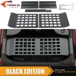 Black Rear Top Hard Molle Racks Luggage Storage For 07-18 Jeep Wrangler Jk. Fixed Price $128.99.