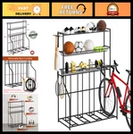 4-BIKE Garage Stand Rack 3-TIER Bicycle Storage Organizer For Mountain/road/fa. Fixed Price $239.99.