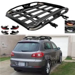 For Vw Tiguan 2018-24 Rack Crossbars Cargo Carrier Rooftop Baskets W/ Light. Fixed Price $229.37.