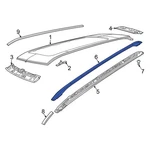 For Jeep Compass 2020-2023 6XN97DX8AA Left Roof Luggage Carrier Side Rail. Fixed Price $172.50.