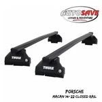 Thule Steel Squarebar Evo Roof Bars Set To Fit Porsche Macan 14-22 Closed Rail. Fixed Price $324.64.