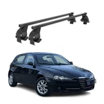 Smooth Roof Racks Cross Bars Carrier For Alfa Romeo 147 2002-2007 Black 2PCS. Fixed Price $189.99.