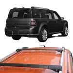 Ford Flex 2009-2022 Roof Rack Cross Bars Black Raised Rails 2X. Fixed Price $139.00.