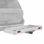 Aluminum Cargo Carrier, 500 Lb Cap, Folding Hitch Rack, Elevate Outdoor - 50". Fixed Price $189.99.