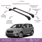 Erkul Roof Rack Cross Bars Fits Kia Sedona 2015-2021 Flush Rails Black. Fixed Price $134.90.