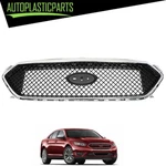 Chrome+black Mesh Style Front Upper Bumper Grille Ford Taurus 2013-2019. Fixed Price $69.02.