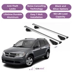 Erkul Roof Rack Cross Bars For Dodge Journey 2013-2020 Raised Rails Silver. Fixed Price $152.91.