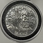Crossing Bifr St Asgard Odin Norse 1 Troy Oz .999 Fine Silver Round Antique Coin. Fixed Price $129.99.