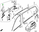 Honda Accord Tourer DBA-CW1 Cover Fr *NH666M* Genuine Jdm 75276-TL4-G01ZA. Fixed Price $125.75.