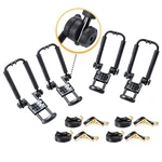 Aa-racks 2 Pair J-bar Roof Top Mount With 16 Kayak Rack, Black. Fixed Price $107.99.