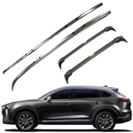 4PCS Roof Side Rails Rack + Cross Bars For 2016-2023 Mazda CX-9 CX9 Aluminum. Fixed Price $239.00.