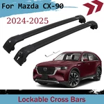 Black Roof Racks Lockable For Mazda CX-90 2024 2025 Aluminium Cross Bars. Fixed Price $55.00.