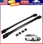 2PIECE Lockable Roof Rack Cross Bars Aluminum Black For Toyota Sienna 2011-2020. Fixed Price $56.89.