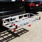 Aluminum Cargo Carrier Luggage Rack Bumper 2" Receiver Hitch Ball Mount Rv Truck. Fixed Price $229.99.