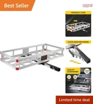 Aluminum Cargo Carrier Hitch Mount 500LB Capacity Suv Truck Van Trailer. Fixed Price $178.98.