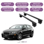 Erkul Roof Rack Crossbars For Audi A3 2006-2013 Naked Aluminum Black. Fixed Price $239.90.