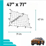 Mitsubishi L200 2008-2025 47" X 71" Heavy Duty Cargo Net Bed Tie Down Hooks. Fixed Price $22.50.