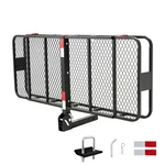 500 Lbs Foldable Hitch Mount Cargo Carrier Basket Luggage Rack 60''X24''X6''. Fixed Price $142.99.