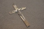 Large 4 Silver Tone Vintage Holy Cross Jesus Crucifix Pendant. Fixed Price $29.25.