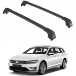 To Fit Volkswagen Passat Variant (B8) 2015+ Roof Racks Cross Bars Black Set. Fixed Price $179.28.