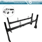 Fits Econoline Van 1992-2017 Full Size Steel Black 2X Bar Ladder Roof Rack New. Fixed Price $157.09.