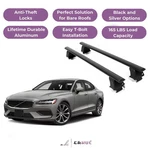 Erkul Roof Rack Crossbars For Volvo S60 2019-2025 Naked Aluminum Black. Fixed Price $238.41.
