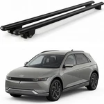 Roof Rack Cross Bars For Hyundai Ioniq 2025-2026 Flush Rails Aluminum Black. Fixed Price $129.99.