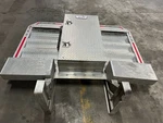 Sturdy-lite Aluminum Toolbox With One Doors Diamond Plated Cab Headache Rack. Fixed Price $1250.00.