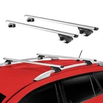 53" Roof Rack Cross Bars Luggage Carrier Fits Raised Rail Aluminium Silver 2X. Fixed Price $109.99.