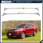 Silver Ford Explorer 2016-2019 Roof Rack Cross Bar Aluminum Luggage Carrier. Fixed Price $111.69.
