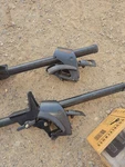 2 Yakima Round Roof Rack Crossbars With Double Towers. Fixed Price $150.00.