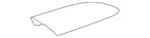 Gm Oem 08-17 Enclave Roof Luggage Carrier-rear Cover 84064620. Fixed Price $80.49.