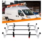 Steel Cargo Van Roof Ladder Rack Fit For Ram Promaster 2013-2023 White Bars. Fixed Price $200.00.