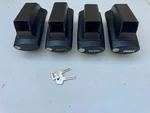 Thule 450 Crossroad Square Bar Foot Pack For Raised Side Rails - W/locks!. Fixed Price $155.00.