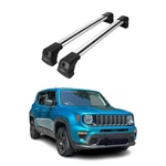 Roof Rack Cross Bars Luggage Carrier For Jeep Renegade 2015-23 Alu Silver Pcs. Fixed Price $179.99.