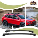Pair Black Fit For Jeep Cherokee 2014-2023 Roof Rail Rack. Fixed Price $66.00.