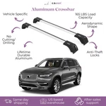Fits Volvo XC90 2016-2025 With Factory Rails 2PCS Roof Rack Cross Bars 165 Lbs. Fixed Price $134.90.