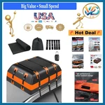 Waterproof 30 Cu Top Carrier Bag Suv Van Travel Storage Orange. Fixed Price $180.35.