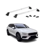 For Volvo V60 Cross Country 20-24 Omac Gray Flush-mounted Roof Rails Bars. Fixed Price $129.99.