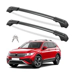 220LBS Lockbale Roof Rack Cross Bars Compatible With Volkswagen Vw Tiguan 201.... Fixed Price $118.82.