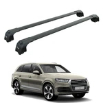 For Audi Q7 2016-2026 Roof Rack Cross Bars Flush Rails Black. Fixed Price $228.00.