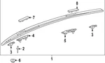 Genuine Lexus Roof Luggage Carrier Side Rail Cap 75633-0E100-C0. Fixed Price $21.99.